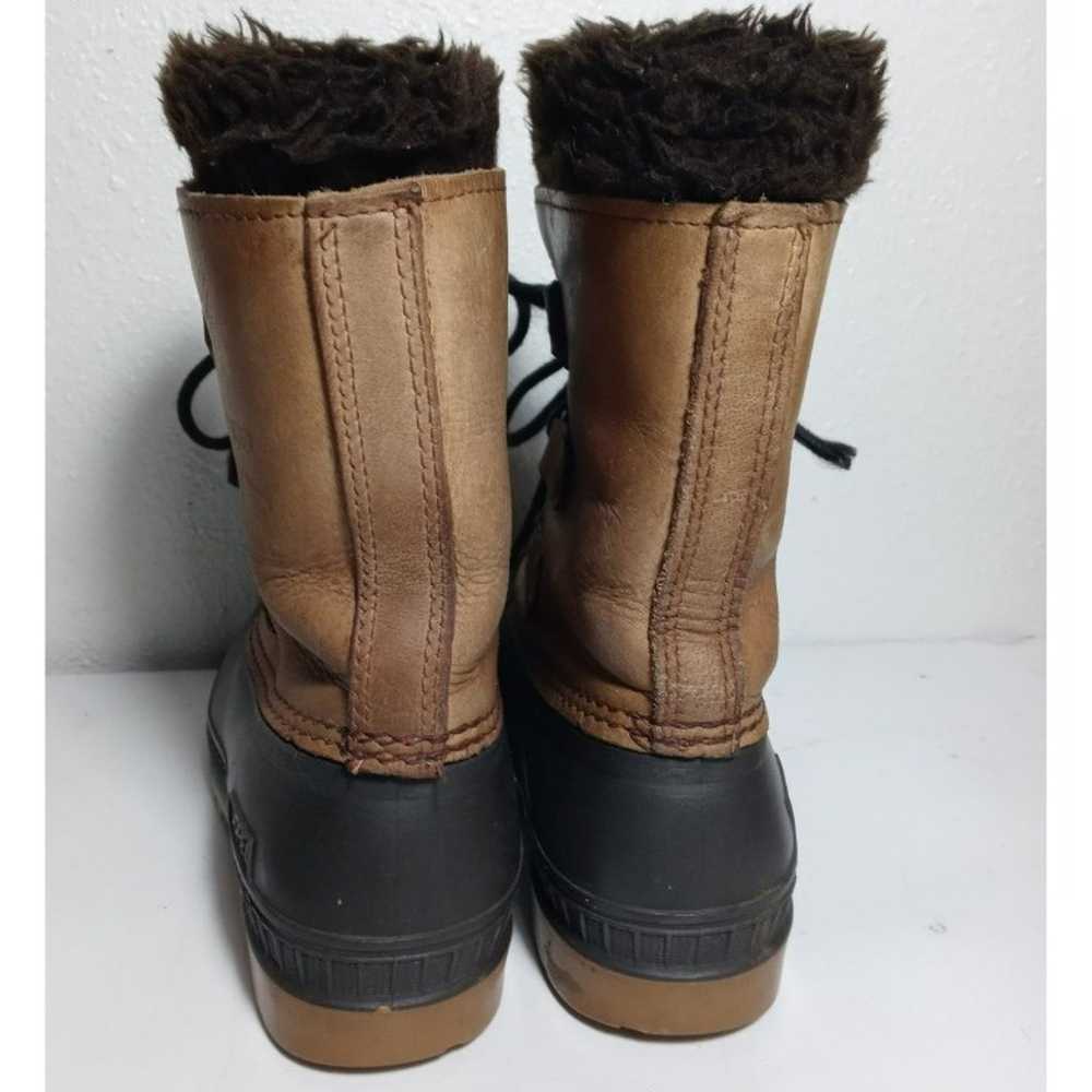 SOREL Badger Vintage  Rubber Leather Snow Winter … - image 4