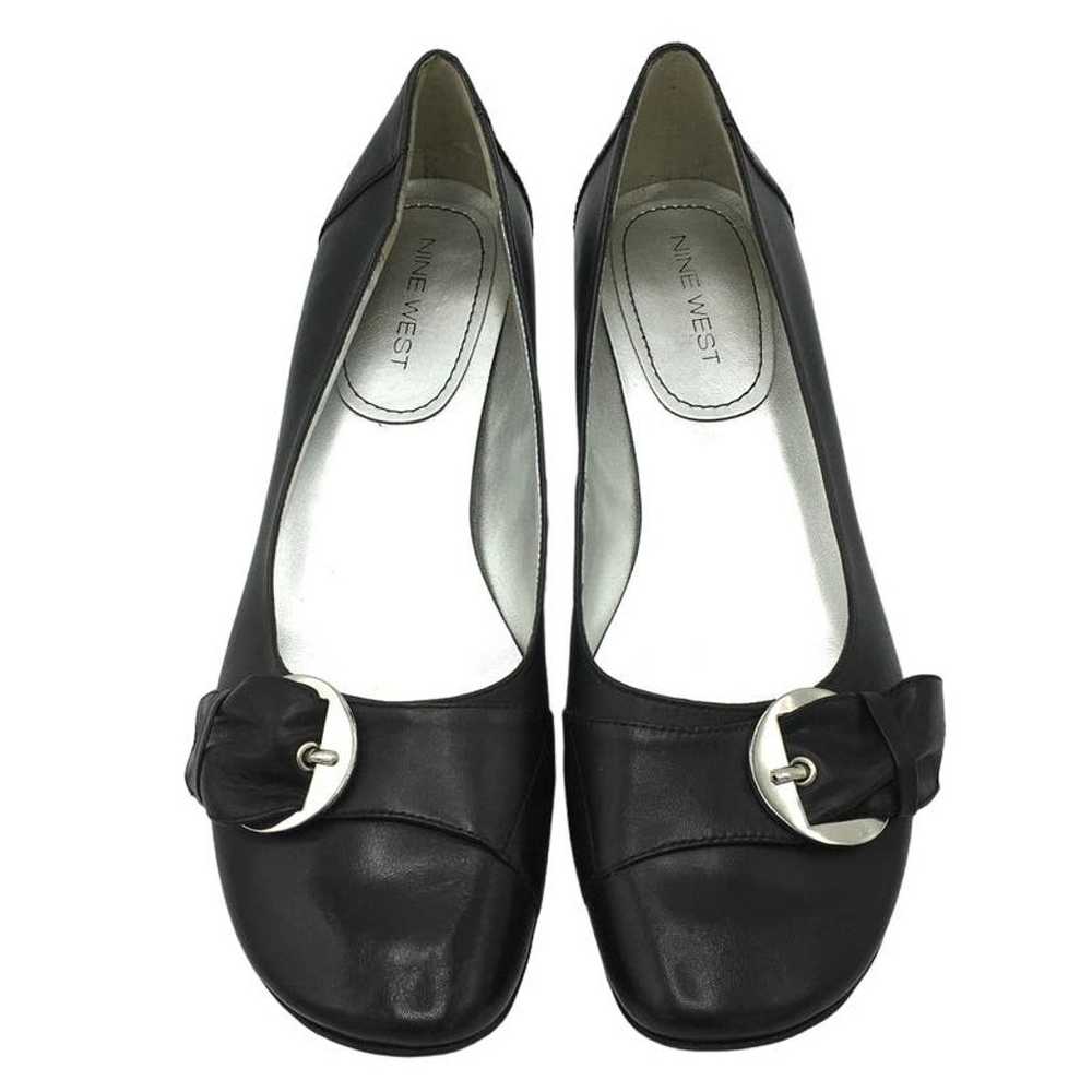 NINE WEST Jayla Leather Slip On Low Heel Ballet F… - image 2