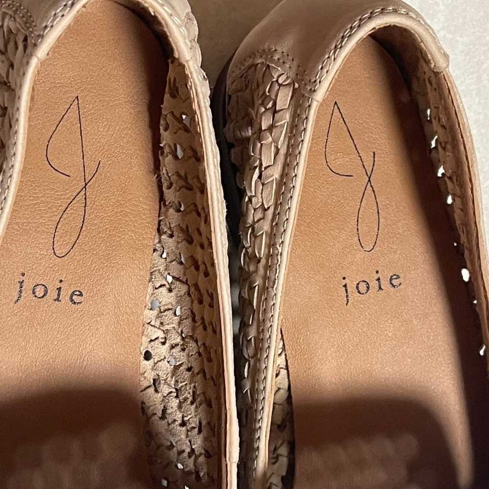 Joie Women’s Genuine Leather Woven Waffle Tan Loa… - image 10