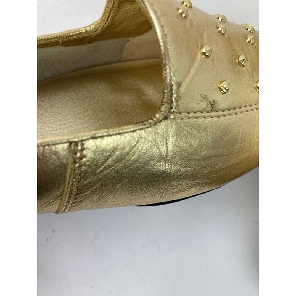 *Vintage G Wiz Gold Studded Ballet Flats Womens S… - image 9