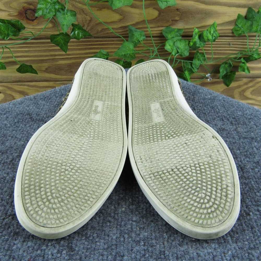 Sanuk Women Flat Shoes Brown Fabric Slip On Size … - image 9