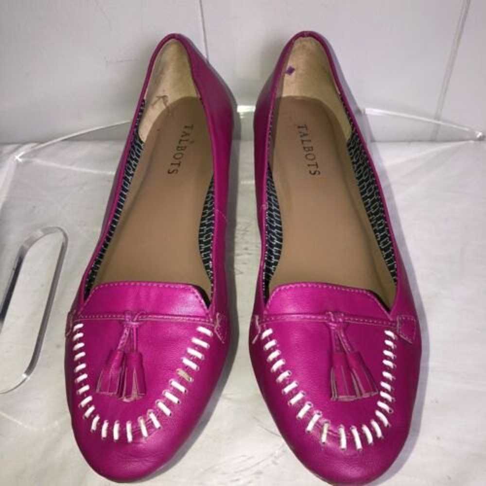 Vintage Talbots Pink Tassel Loafers Womens Size 8… - image 2