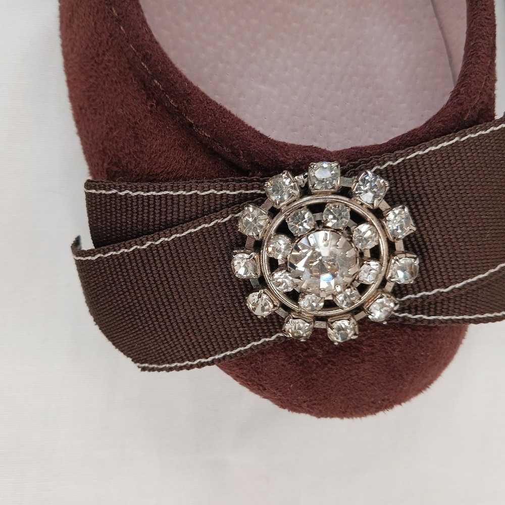 Jamie Kreitman New York Brown Suede Rhinestone Bo… - image 2