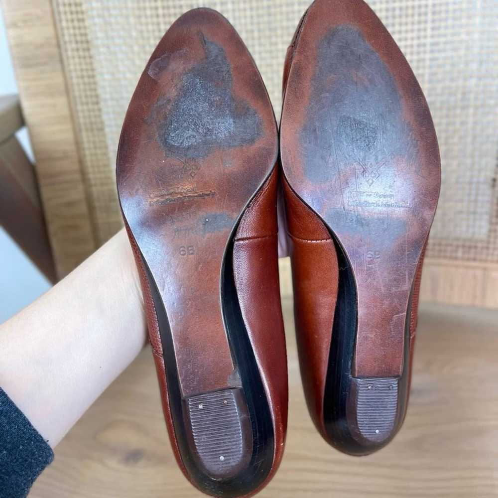 Vintage Connies Collection Leather Flats | Brown … - image 10