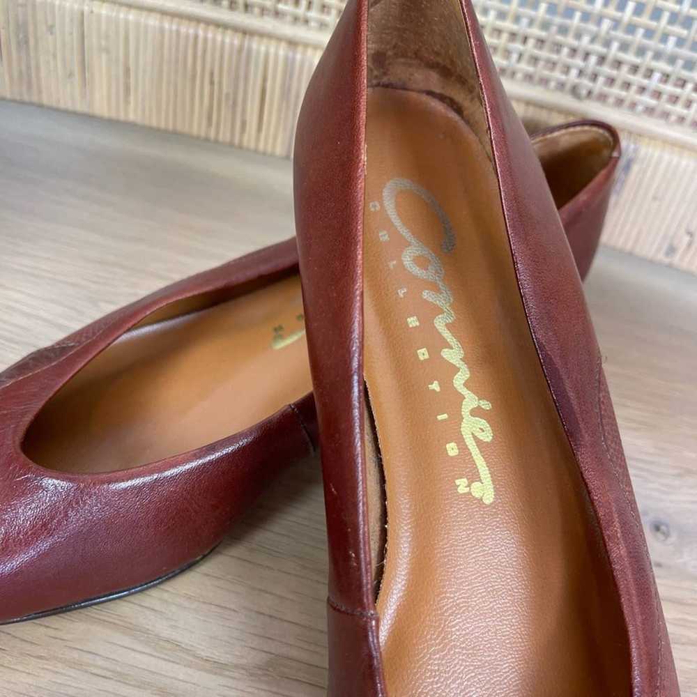 Vintage Connies Collection Leather Flats | Brown … - image 3