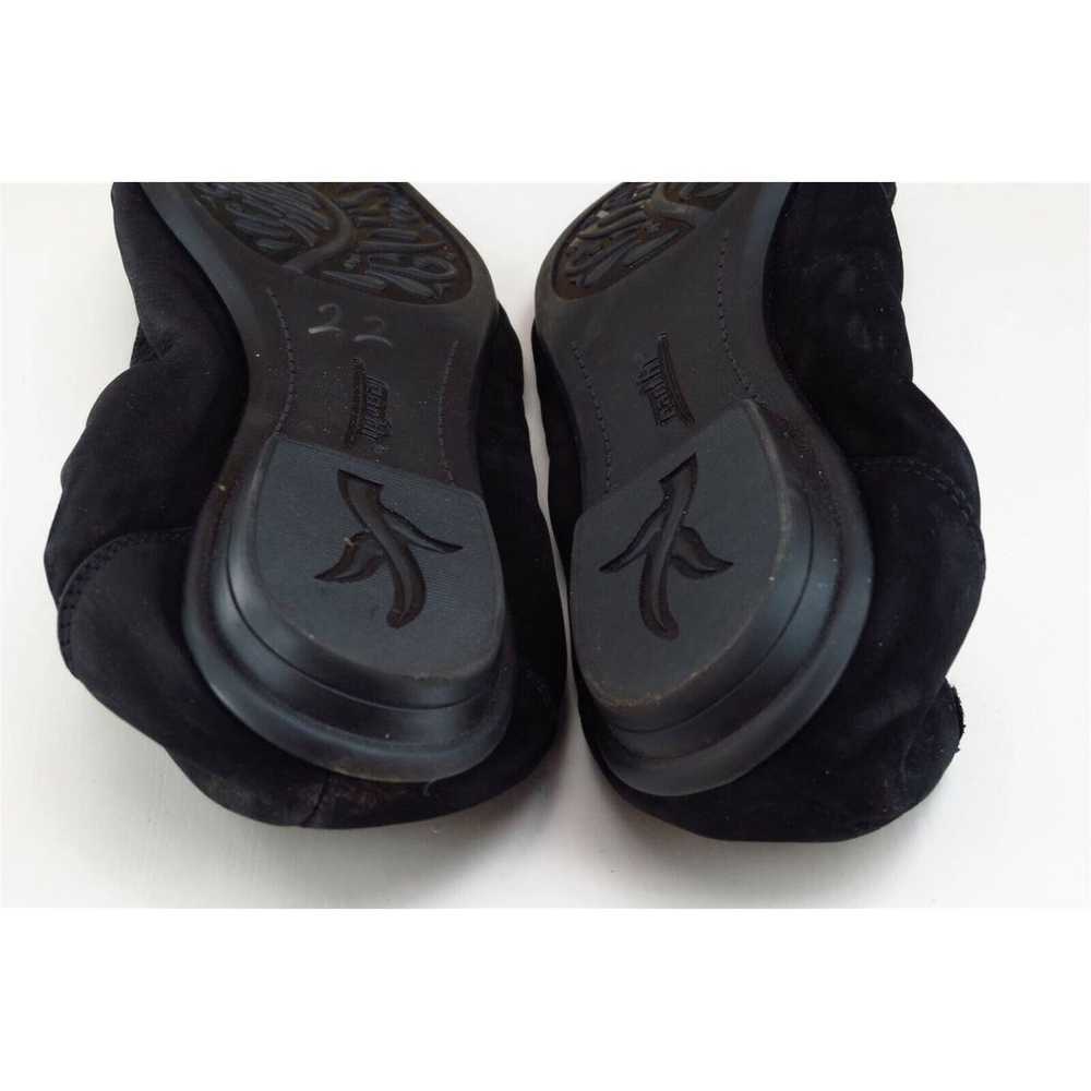 Earth Women Sz 9 M Black Flat Leather Shoes - image 6