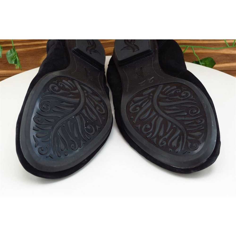 Earth Women Sz 9 M Black Flat Leather Shoes - image 7