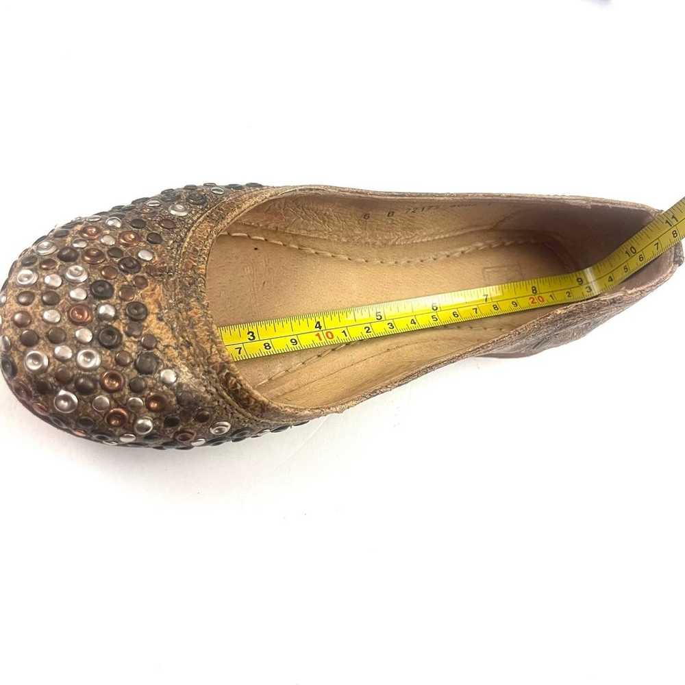 Frye Studded Metallic Carson Ballet Flats size 6 - image 11