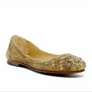 Frye Studded Metallic Carson Ballet Flats size 6 - image 1