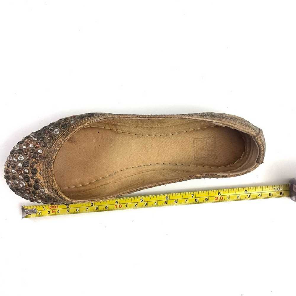 Frye Studded Metallic Carson Ballet Flats size 6 - image 7