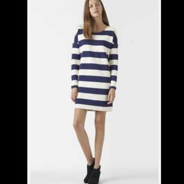 Lacoste Women's Stripe Polo Blue Long Sleeve Dres… - image 1