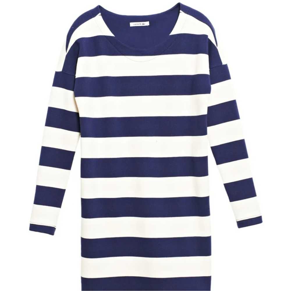 Lacoste Women's Stripe Polo Blue Long Sleeve Dres… - image 2