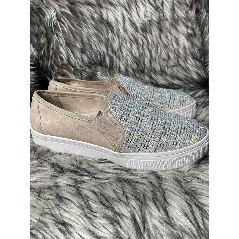 Gianni Bini Slip On Nude Rhinestone Studded Shoe'… - image 4