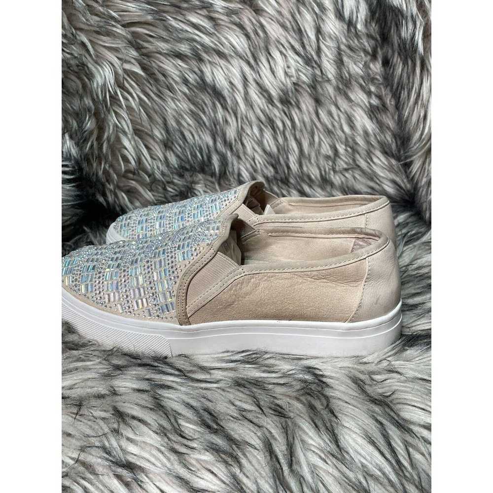 Gianni Bini Slip On Nude Rhinestone Studded Shoe'… - image 7