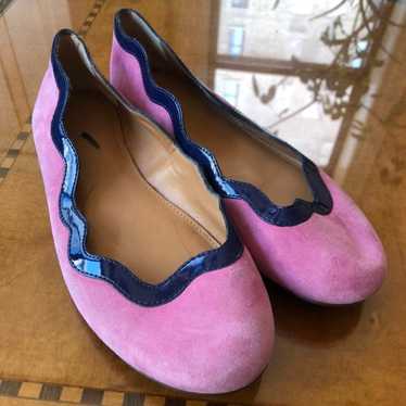 J.Crew Scalloped Suede Flats