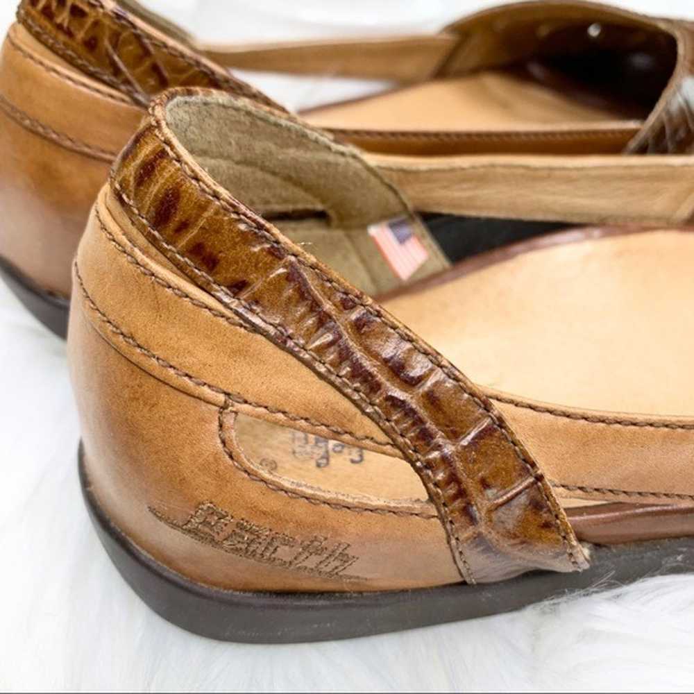 EARTH Wonder Almond Croc Leather Flats 8 - image 5