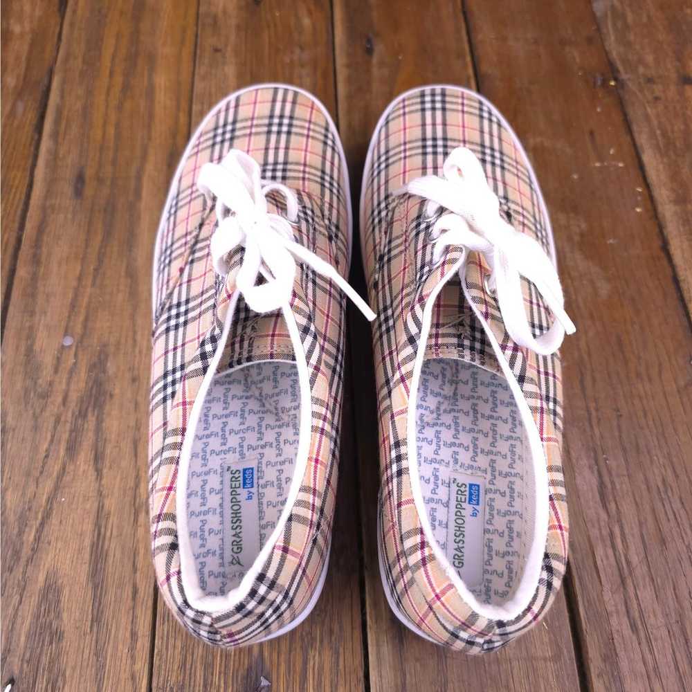 Vintage Grasshoppers By Keds Cushion Plaid Plaid … - image 3