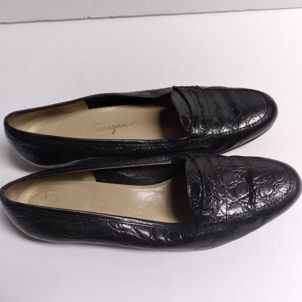 Salvatore ferragamo vintage loafers - image 8