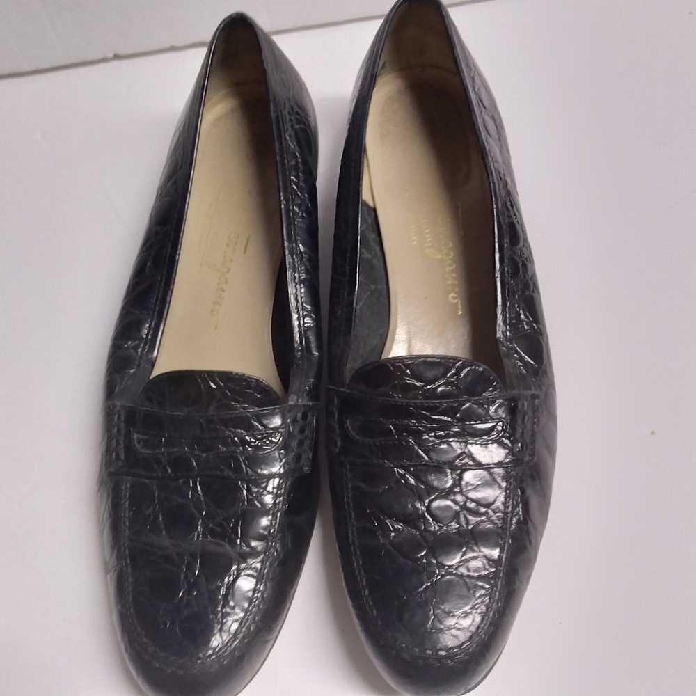 Salvatore ferragamo vintage loafers - image 9