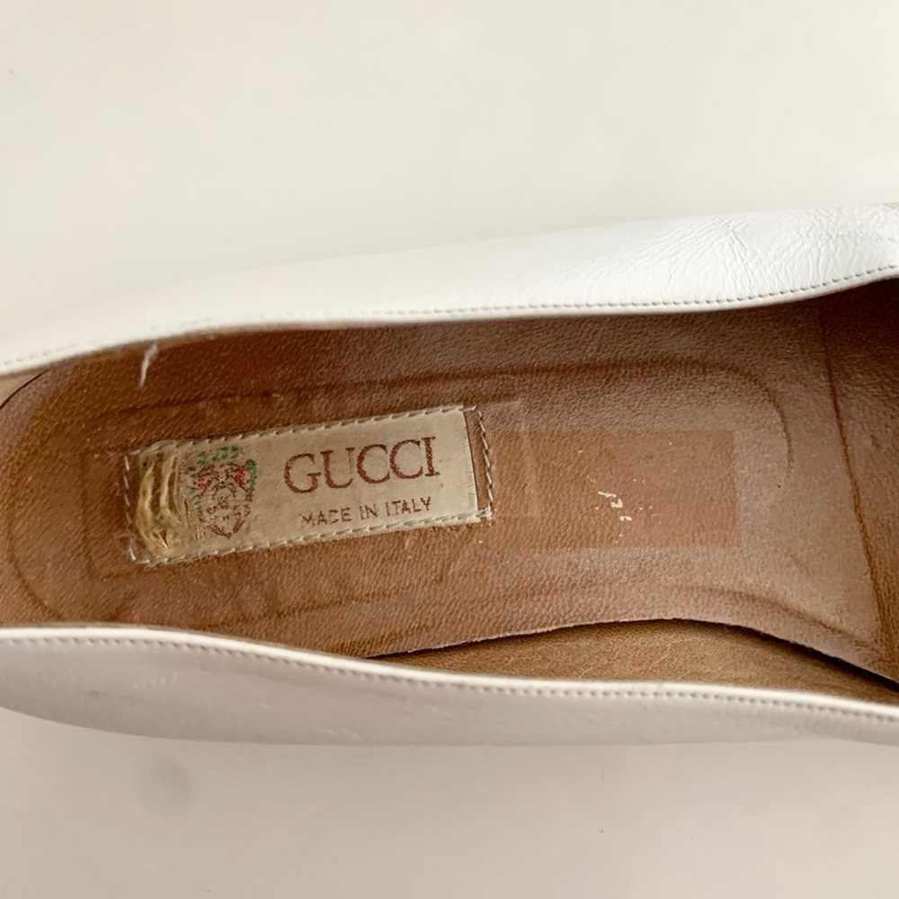 vintage authentic Gucci two tone leather ballet f… - image 2