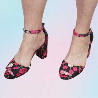 Steve Madden Pink Floral Heels - image 1