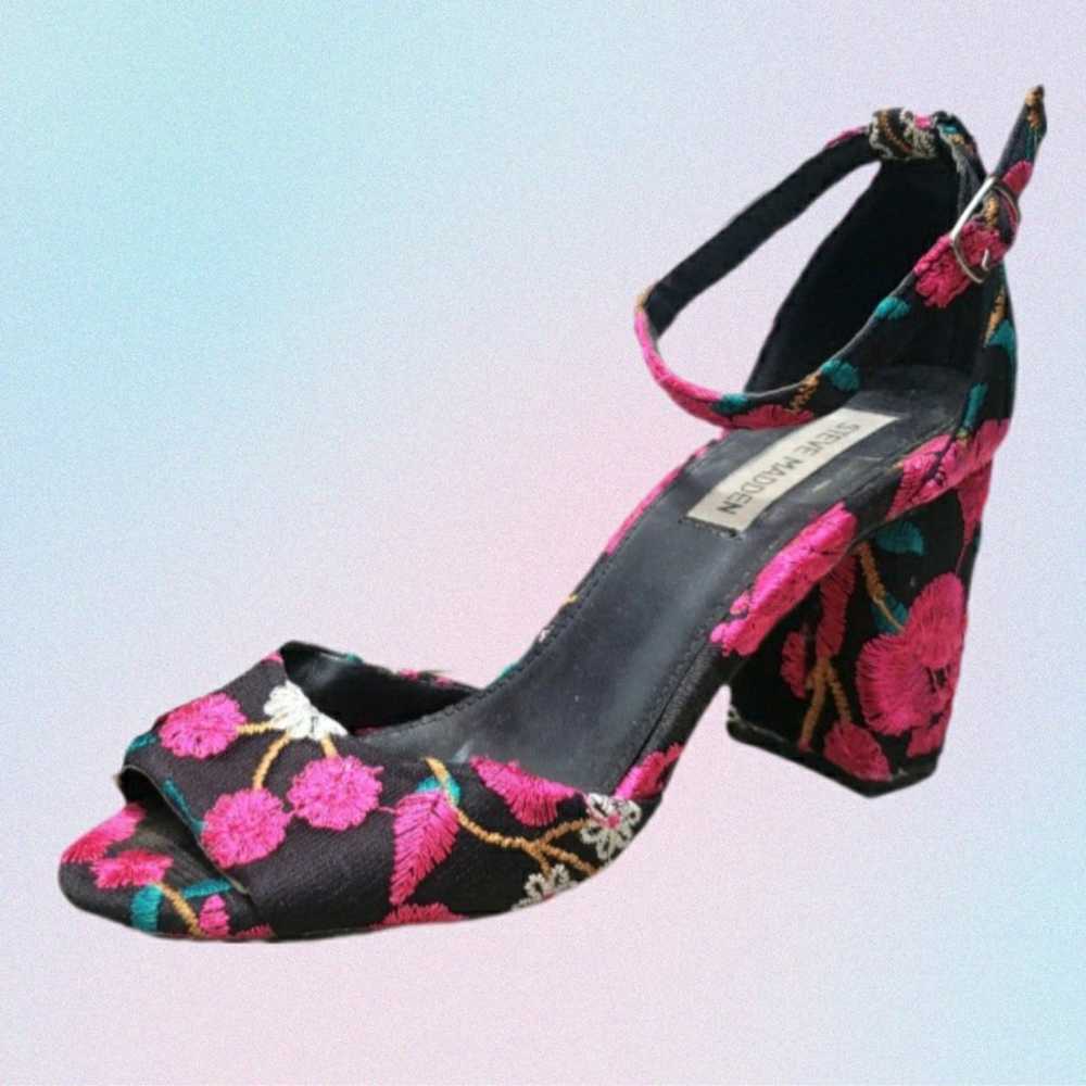 Steve Madden Pink Floral Heels - image 6