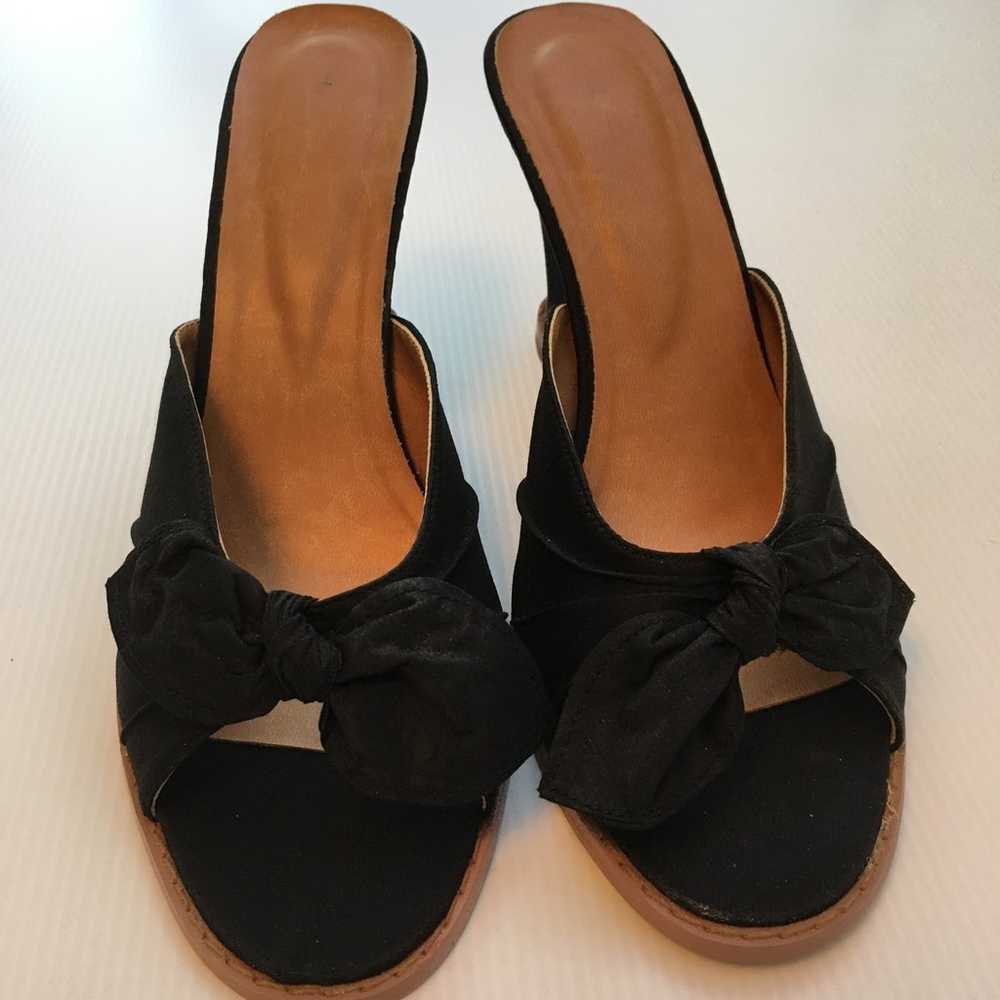 Vintage shoes, Wedge slip-on, size 8 1/2, dainty … - image 8