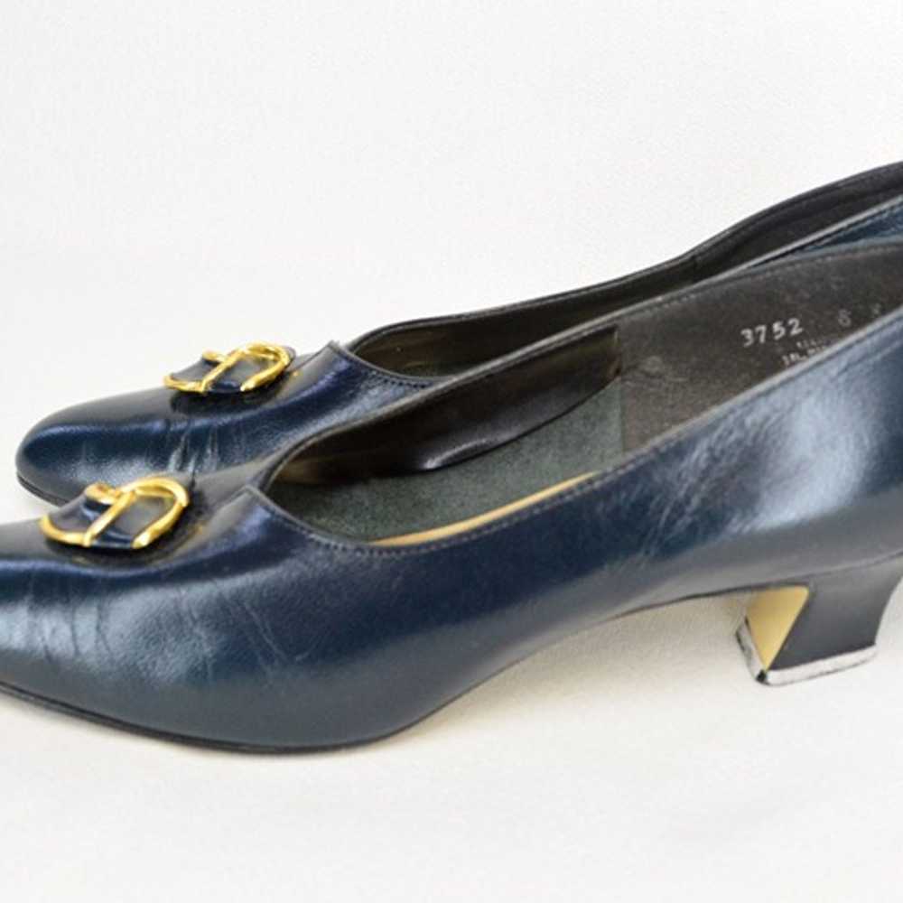 VTG California Magdesians Navy Blue Leather Kitte… - image 7