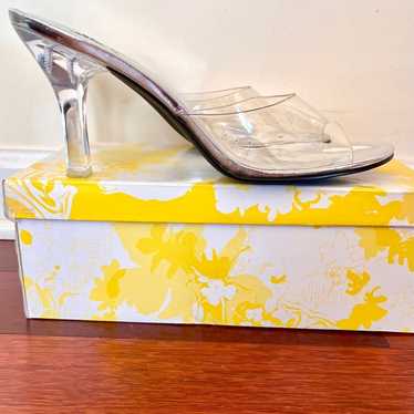 (10) Yellow Box Vintage Y2K Lucite Clear PVC 3.5”… - image 1