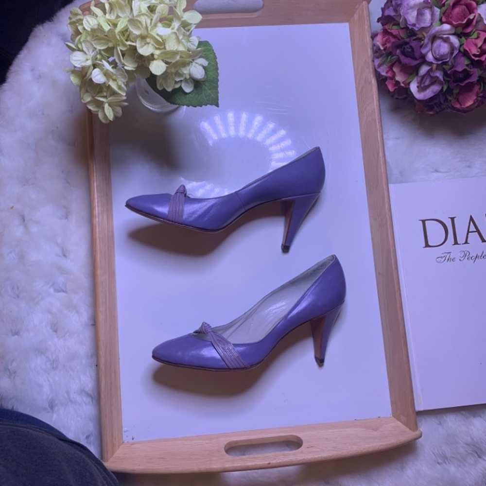 Vintage Bally Purple Heels 80s - image 3