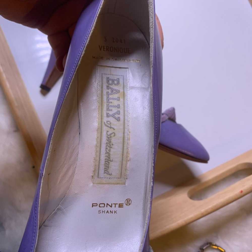 Vintage Bally Purple Heels 80s - image 7