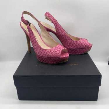 House Of Harlow 1960 Nadia Fish Scales Pink Shoes - image 1