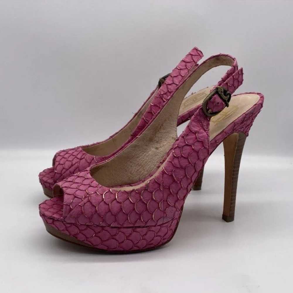 House Of Harlow 1960 Nadia Fish Scales Pink Shoes - image 6