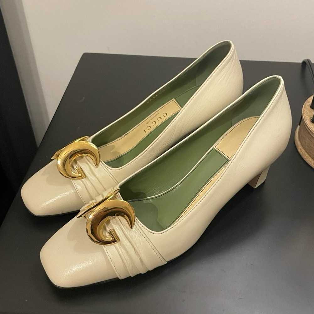 Gucci Malaga Half moon GG Heels - image 3