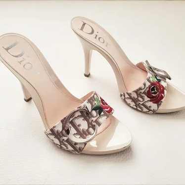DIOR - Diorissimo Floral Embroidered Trotter Clogs