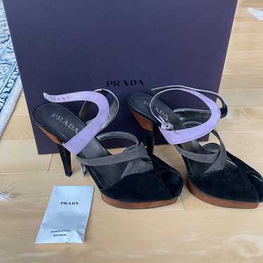 Prada calzature donna CAMOSCIO TRIC NERO heels - image 1