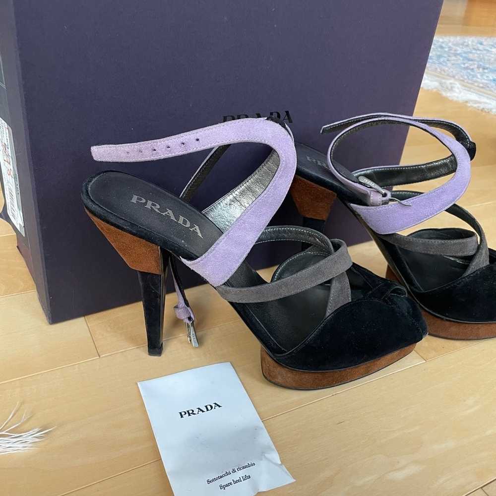 Prada calzature donna CAMOSCIO TRIC NERO heels - image 2