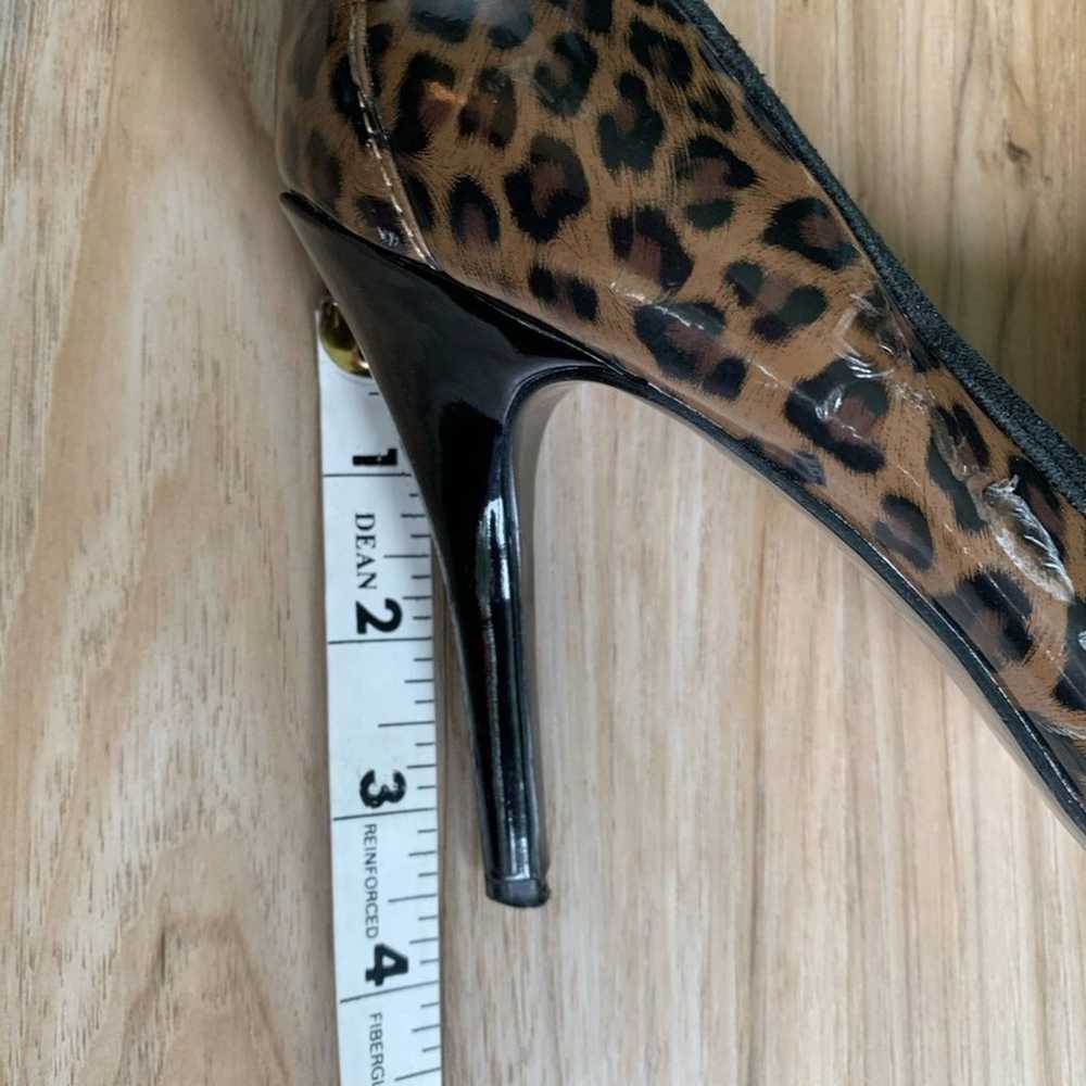 VICTOR ALFARO Leopard Pointed Toe Stiletto Retro … - image 4