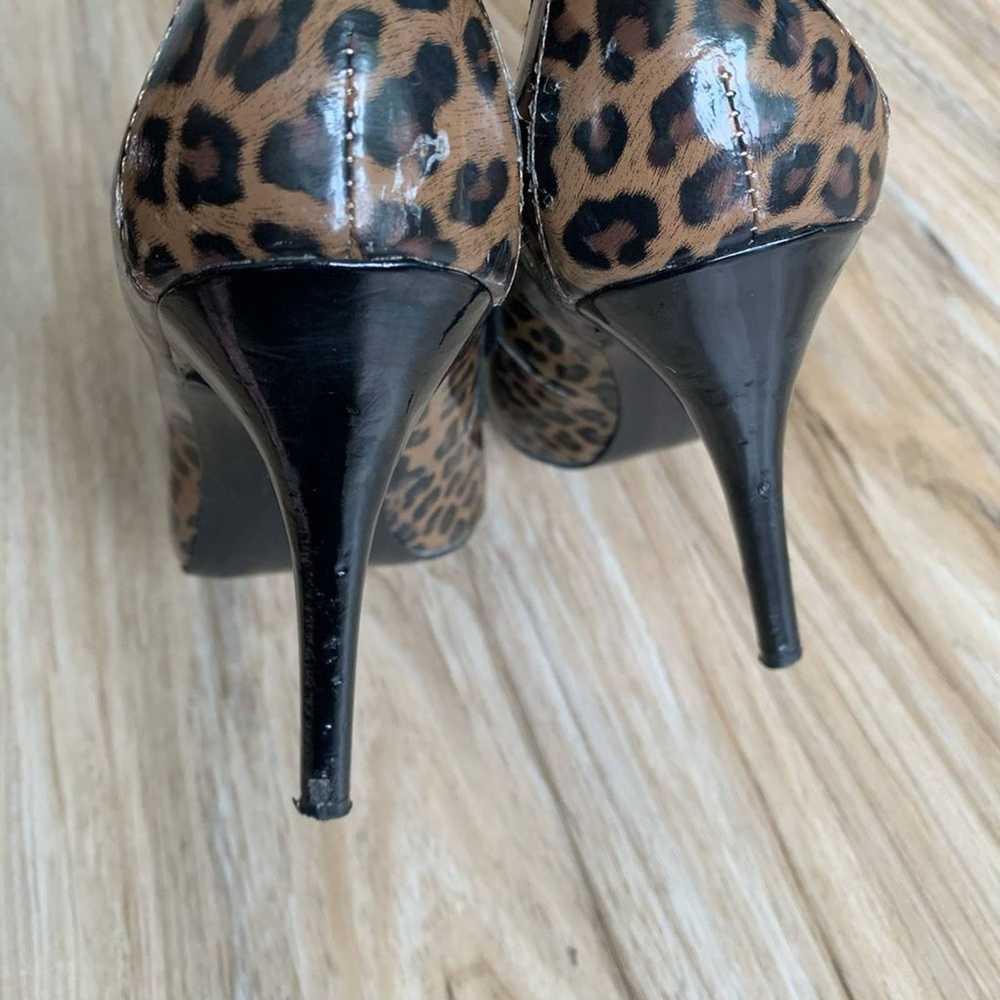 VICTOR ALFARO Leopard Pointed Toe Stiletto Retro … - image 5