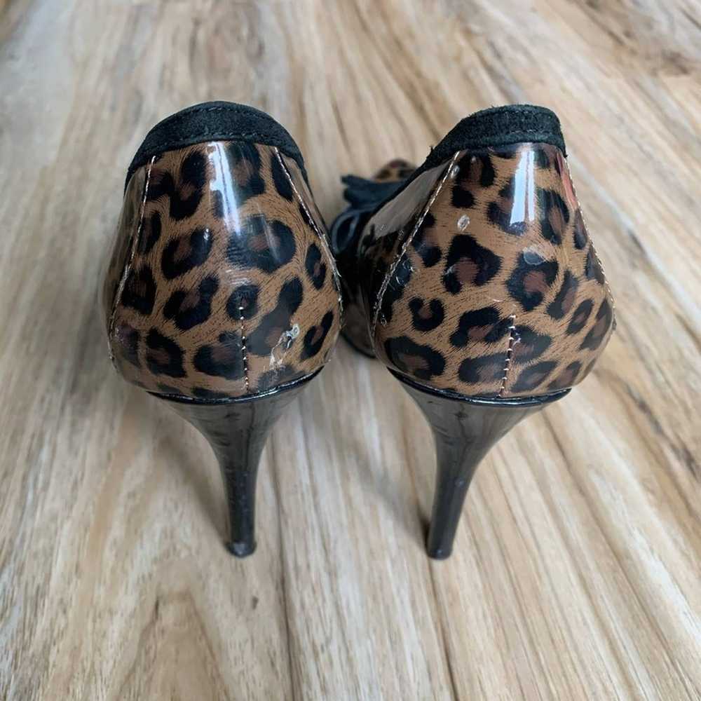 VICTOR ALFARO Leopard Pointed Toe Stiletto Retro … - image 9