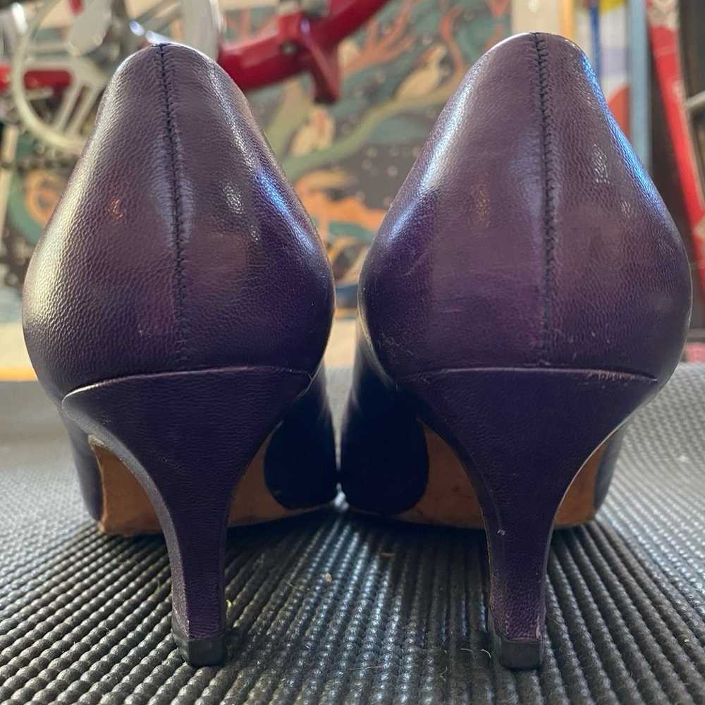 Vintage Enzo Angiolini Eggplant Purple Kitten Hee… - image 6