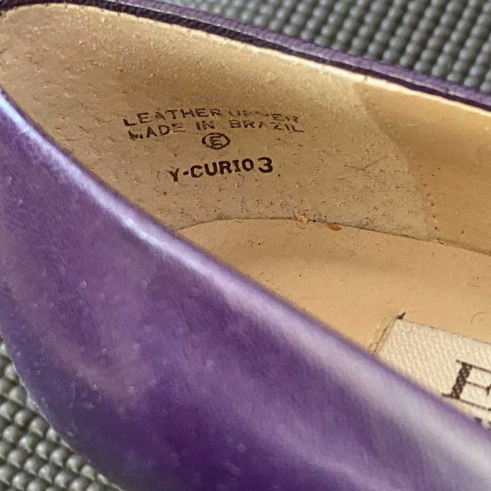 Vintage Enzo Angiolini Eggplant Purple Kitten Hee… - image 8