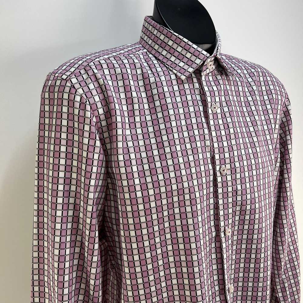 Vintage Robert Graham Button Down Shirt Check Gri… - image 2