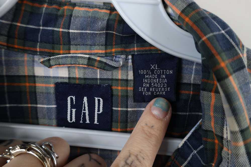 Gap × Vintage Vintage 90s Gap Collared Button Dow… - image 9