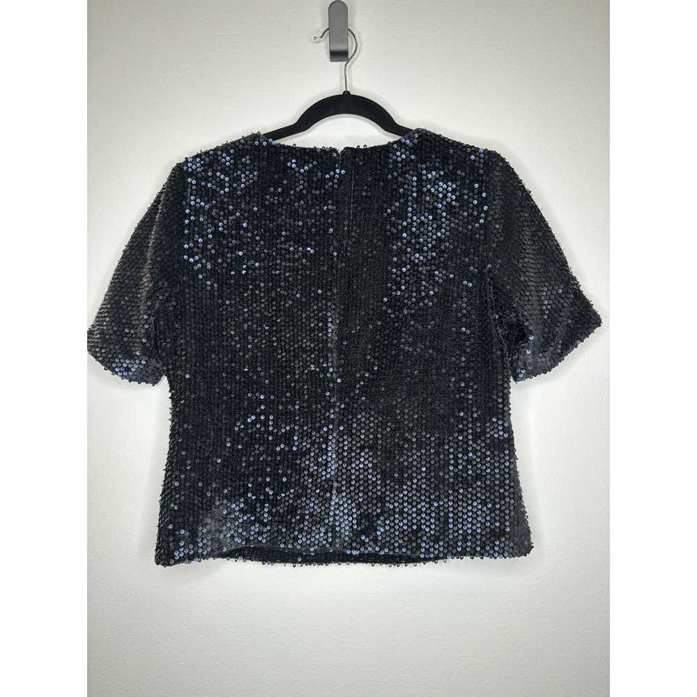 Ann Taylor Ann Taylor short sleeved sequin top. S… - image 4