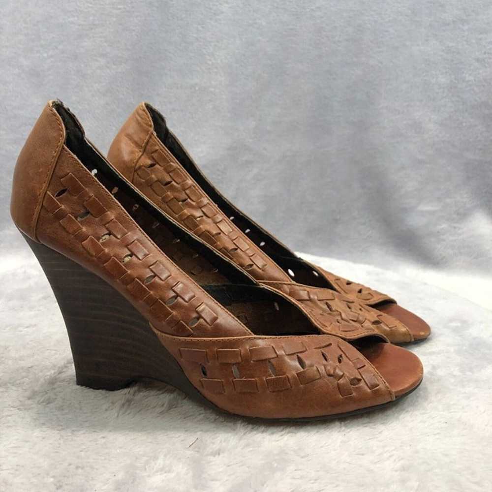 Vintage Steve Madden Womens Sz 6 Leather Peep Toe… - image 2