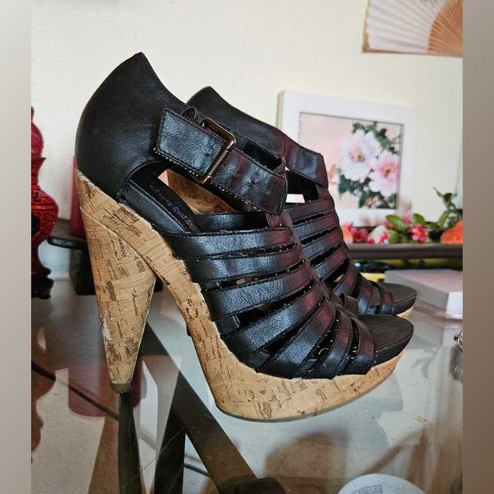 Y2K Vintage Charlotte Russe Strappy Platform Boot… - image 2