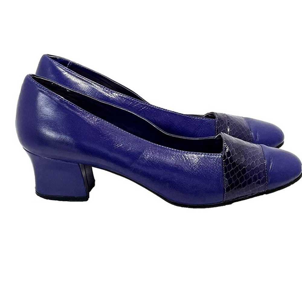 Karen Scott Womens 8.5W Purple Block Heel Square … - image 2