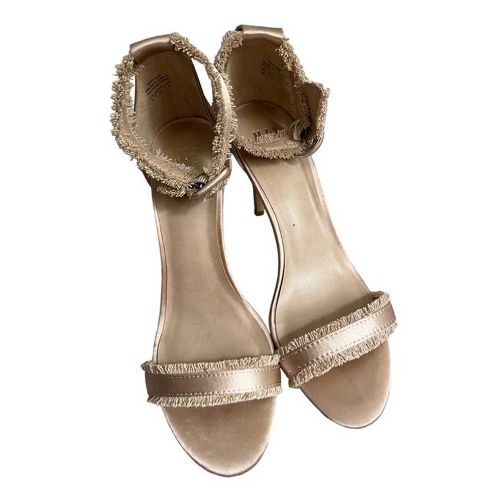 Mix No. 6 Rayane Satin Beige Open Toe Fringe Stil… - image 7