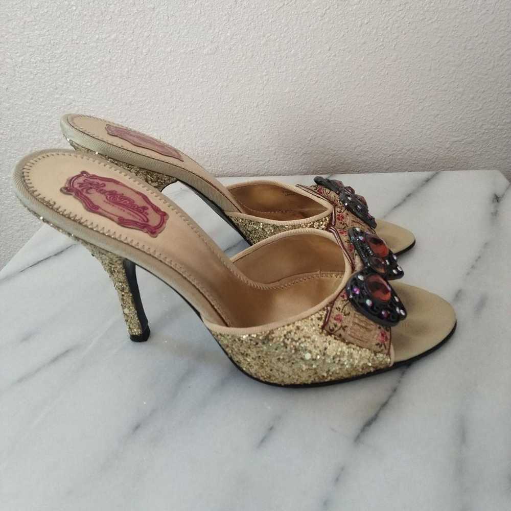 Vintage gold heels - image 5